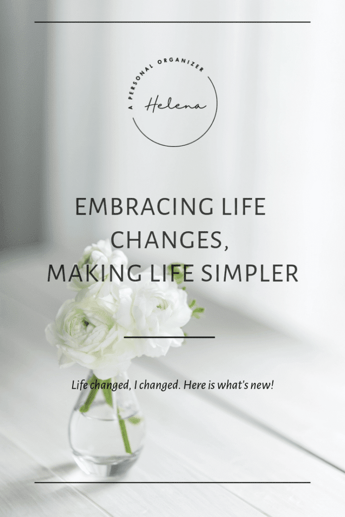 Embracing life changes - A Personal Organizer