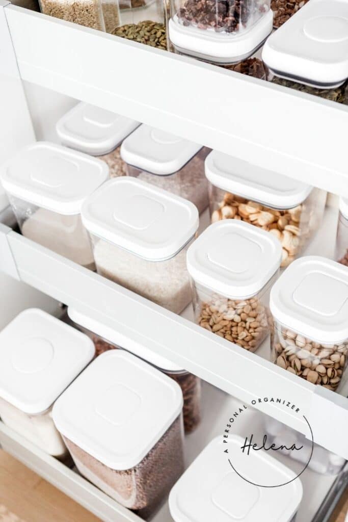 Pantry Organizing - Use these tips to decant your dried goods and create your own Insta-worthy pantry like a professional organizer
