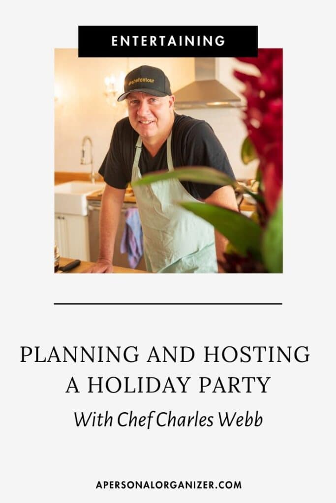Planning a holiday party with Chef Charles Webb