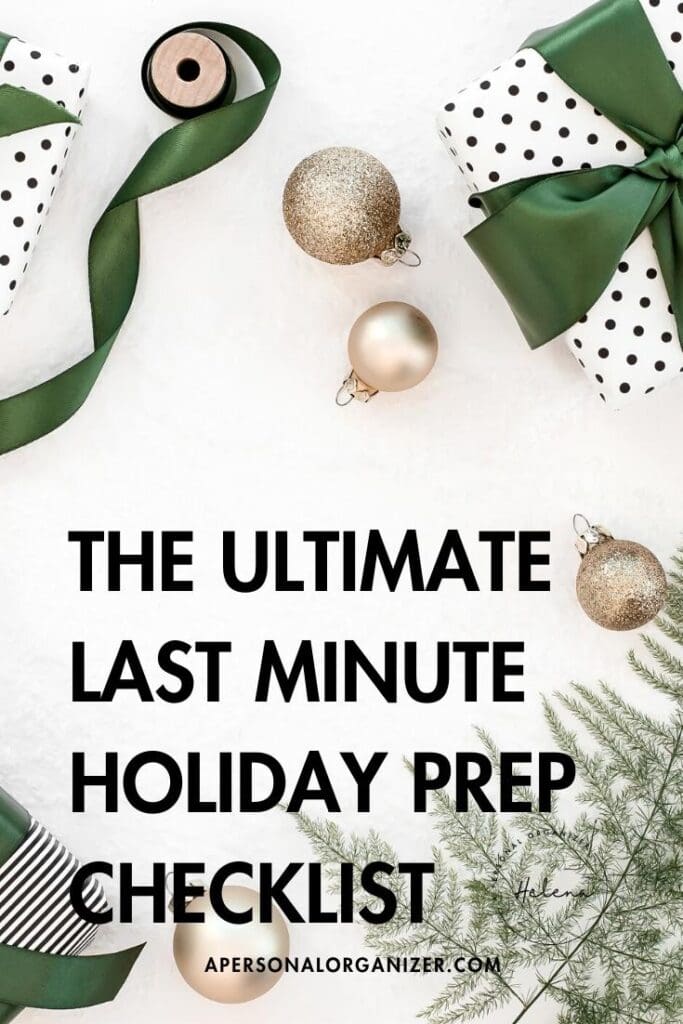 The Ultimate Last Minute Holiday Prep Checklist