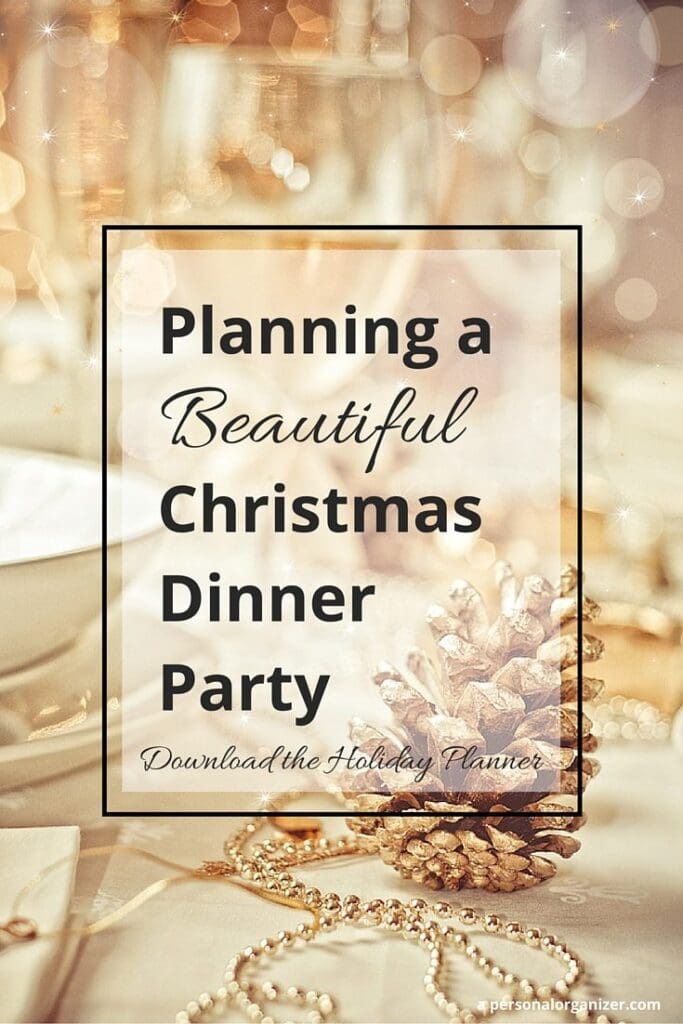 Christmas Dinner Party Organizing | Free Christmas Planner