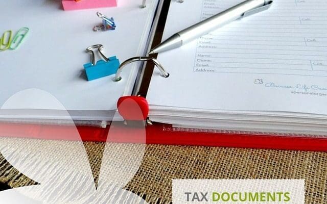 Tax documents checklist printable