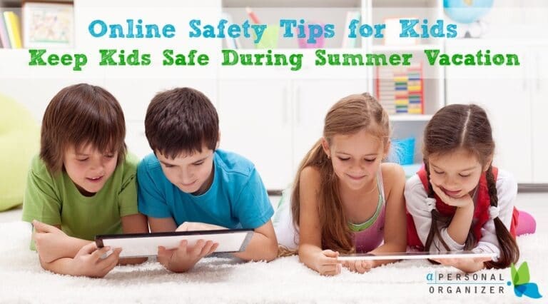 Online Safety Tips for Kids - A Personal Organizer