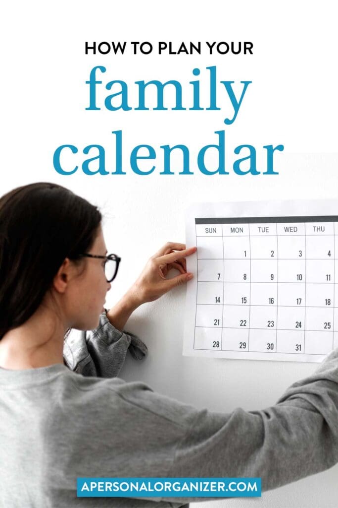 family plan calendar