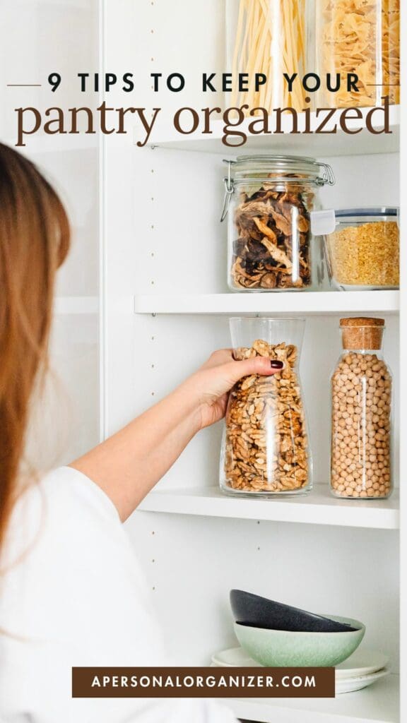 9 Tips to Keep Your Pantry Organized