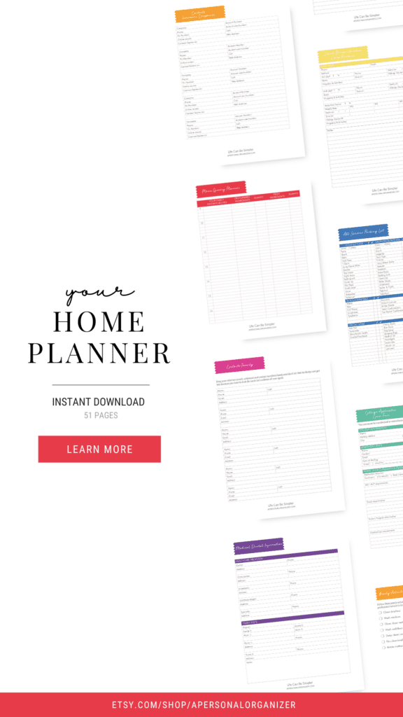 Home Management Planner Printables