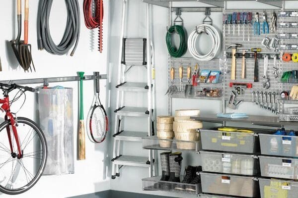 CONTROL THE CHAOS: 5 STEPS TO ORGANIZING YOUR GARAGE - Elfa system - organize garage
