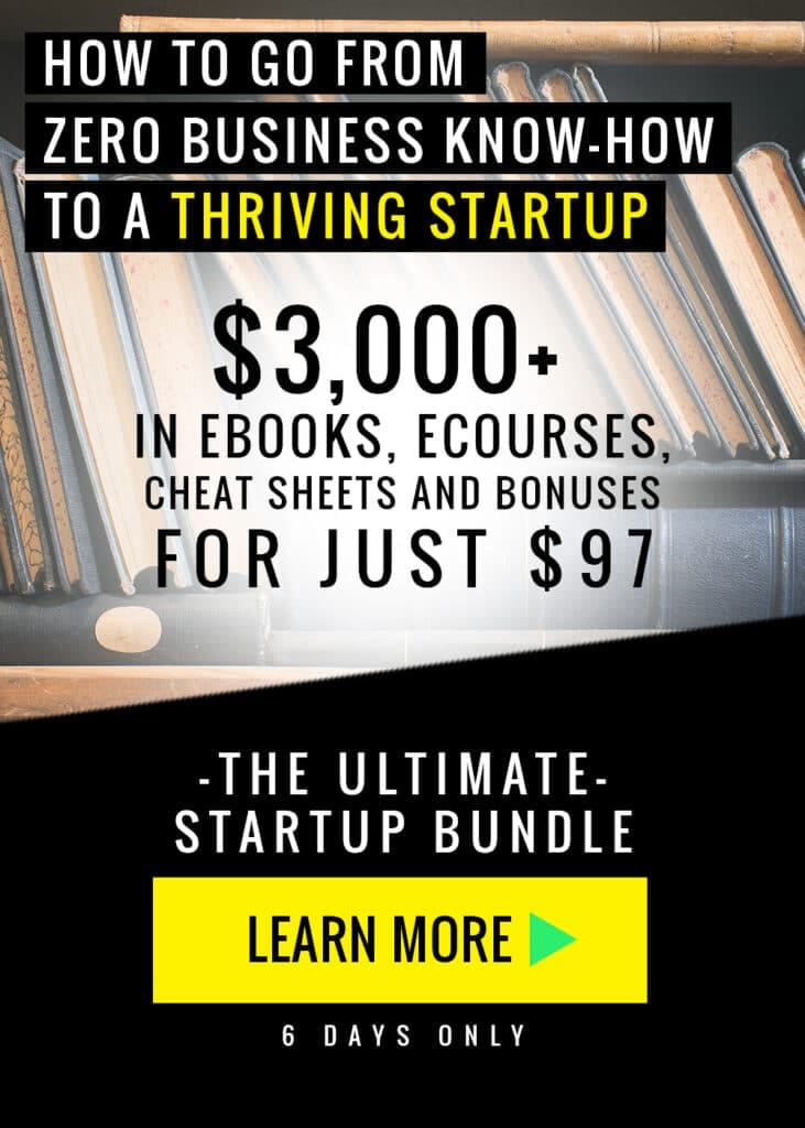 You can start your business. With the Ultimate Start Up Bundle you will have all the resources you need to get started and build a thriving business.