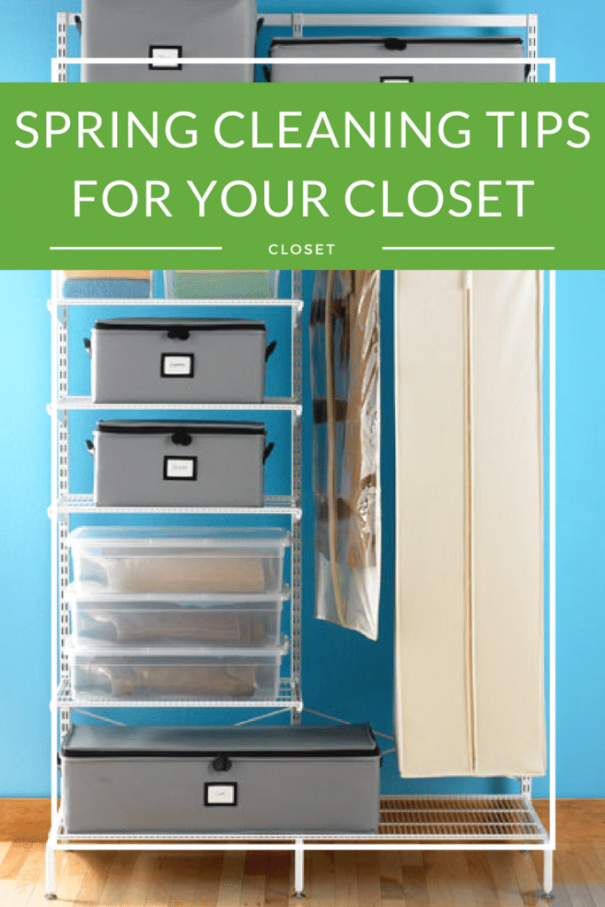 spring cleaning closet