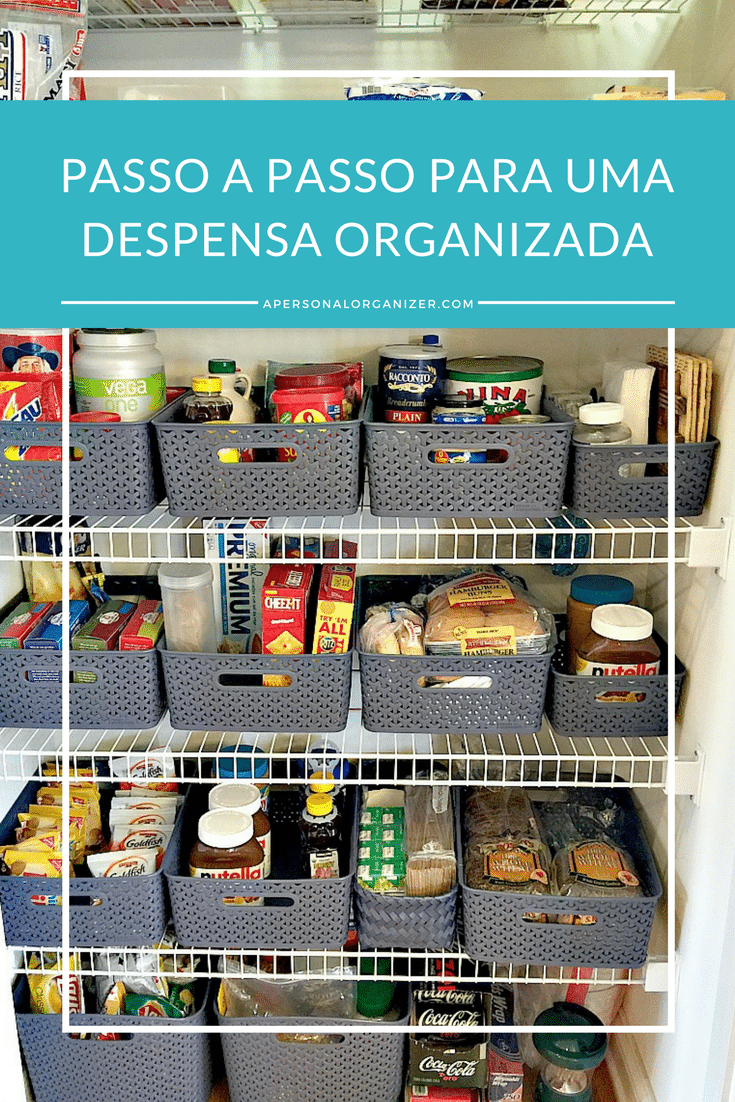 Passo a passo para uma despensa organizada. Descubra os três passos infalíveis para deixar a despensa organizada por muito mais tempo.