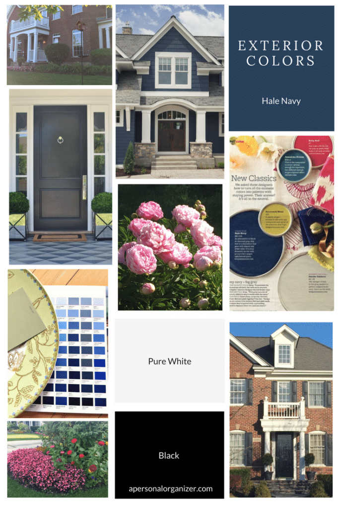 Choosing Exterior Outdoor Colors Mood Board