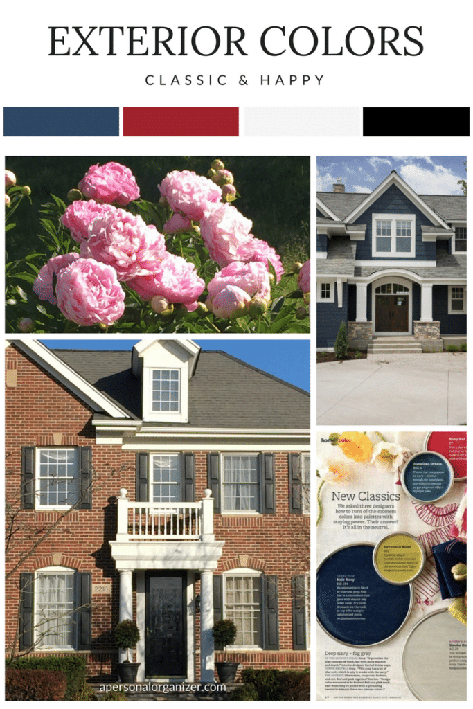 Choosing Exterior Outdoor Colors Mood Board