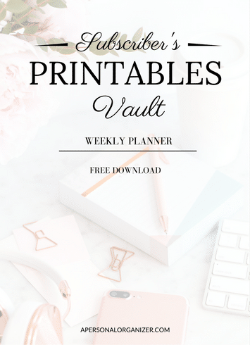 Weekly Planer Printables - A Personal Organizer