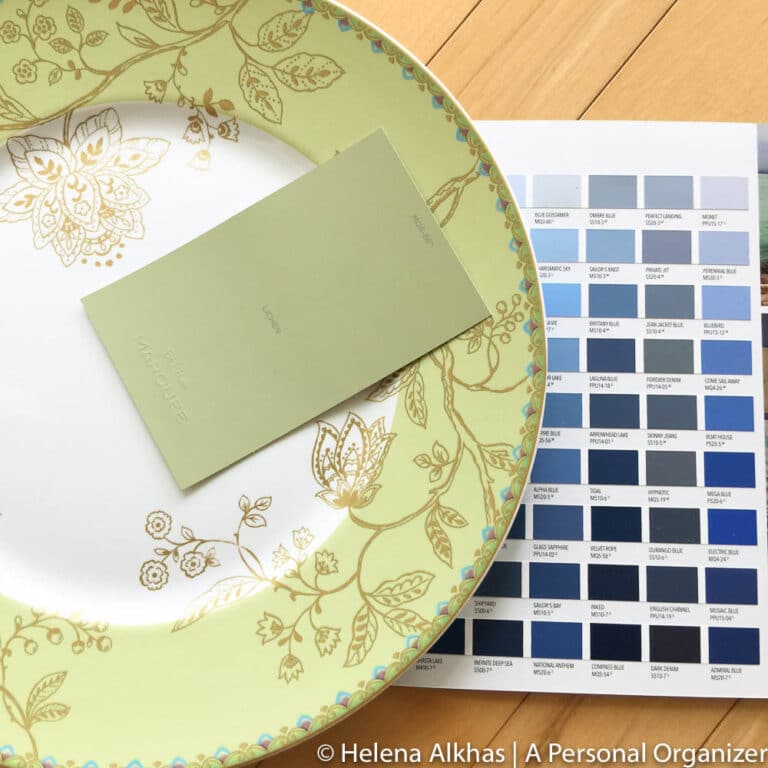 selecting colors using your china - A Personal Organizer