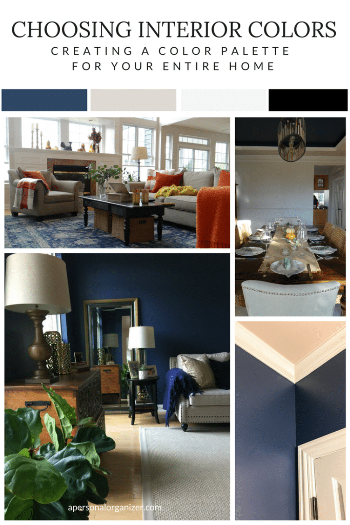 interior color selection moodboard