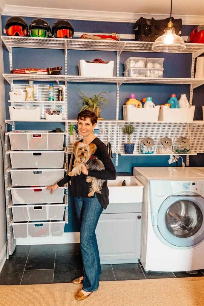 From Complete Disaster To Awesome Laundry Room Often used as the main entrance point for family and friends, this space can become messy and disorganized very quickly without a good storage system in place. complete disaster to awesome laundry room