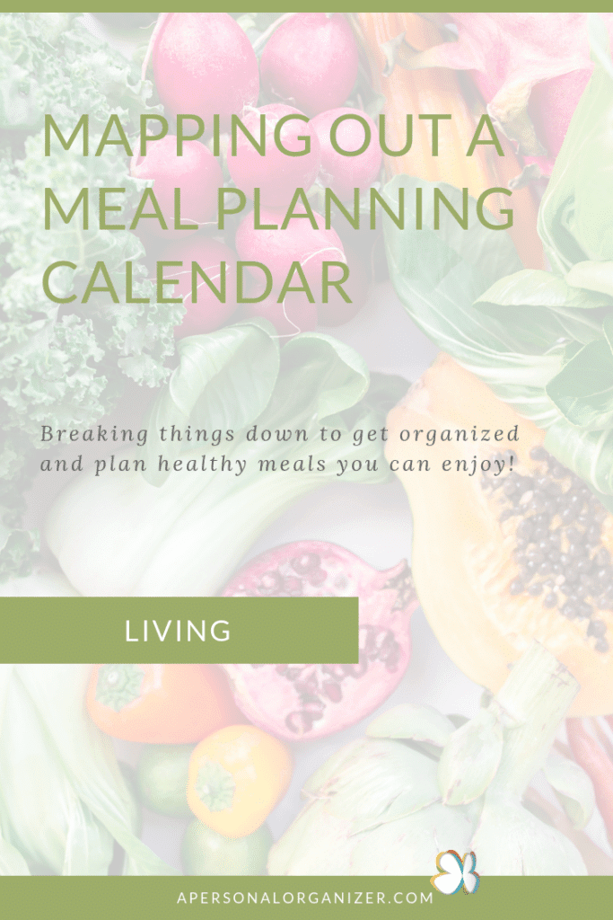 Meal Planning Calendar - A Personal Organizer