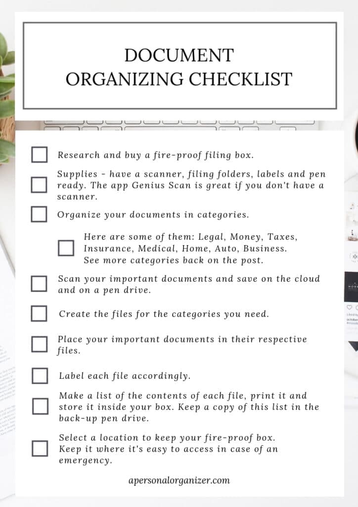 50 Important Papers and Documents You Need to Keep - Free Checklist!