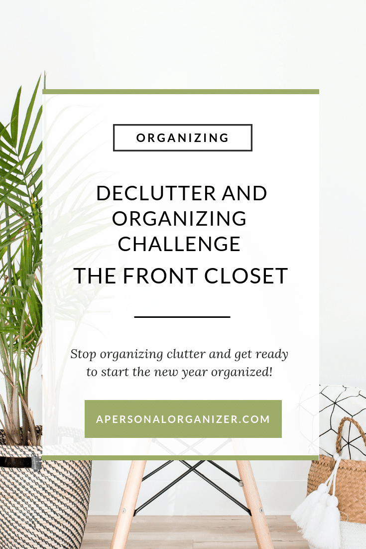 declutter and organizing challenge - organizing the entrance