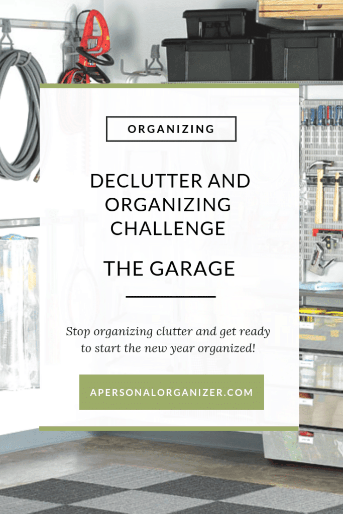Organize Challene Garage - A Personal Organizer