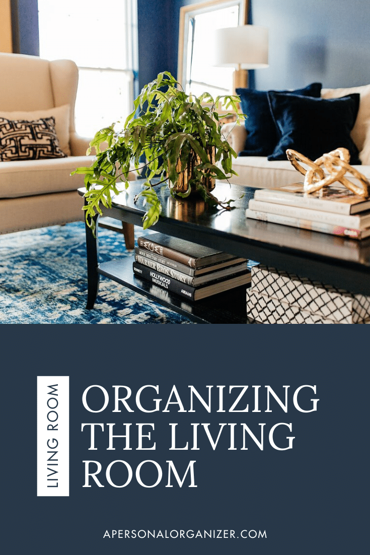 Organizing The Formal Living Room - Home Organizing Challenge