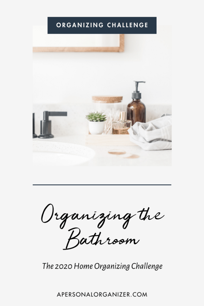 Bathroom organizing tips