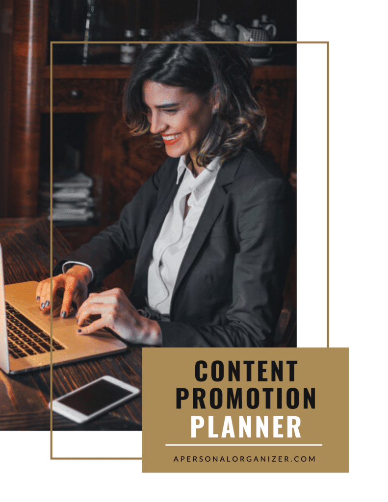 Content Promotion Planner | Organized For Profits™ with Helena Alkhas