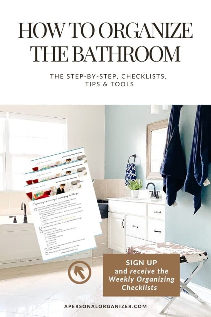How to organize the bathroom.