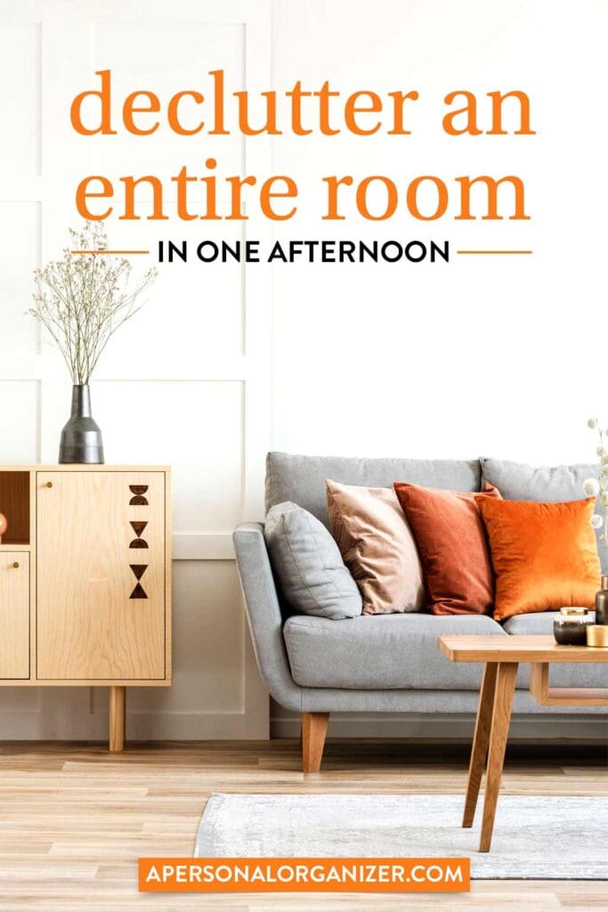 How to Declutter an Entire Room In One Afternoon
