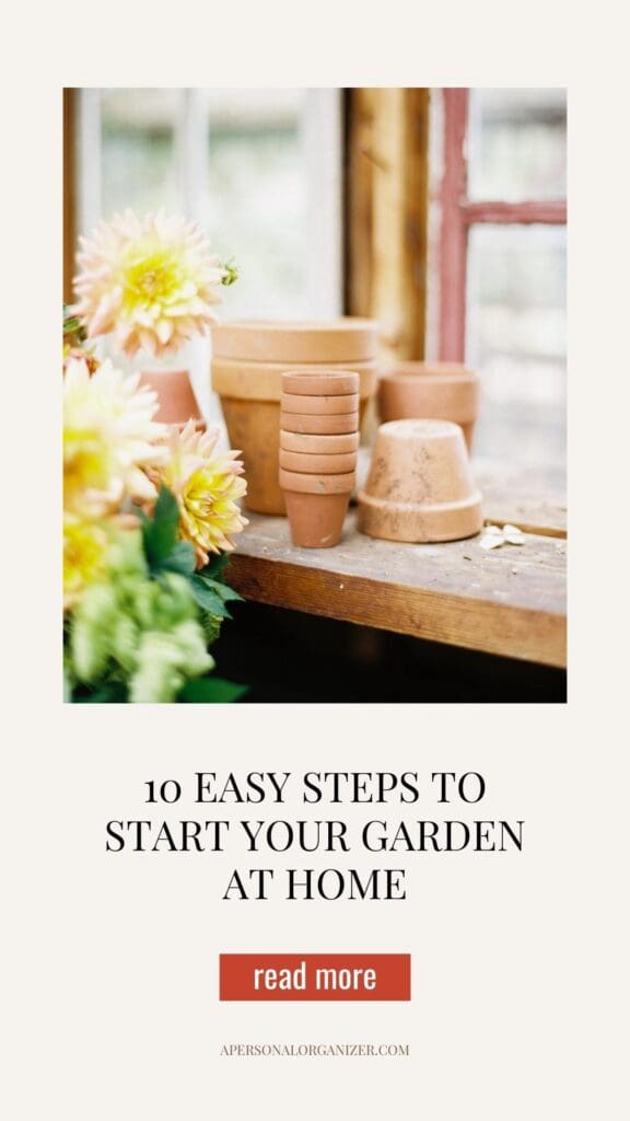 10 Easy Steps To Start A Garden At Home