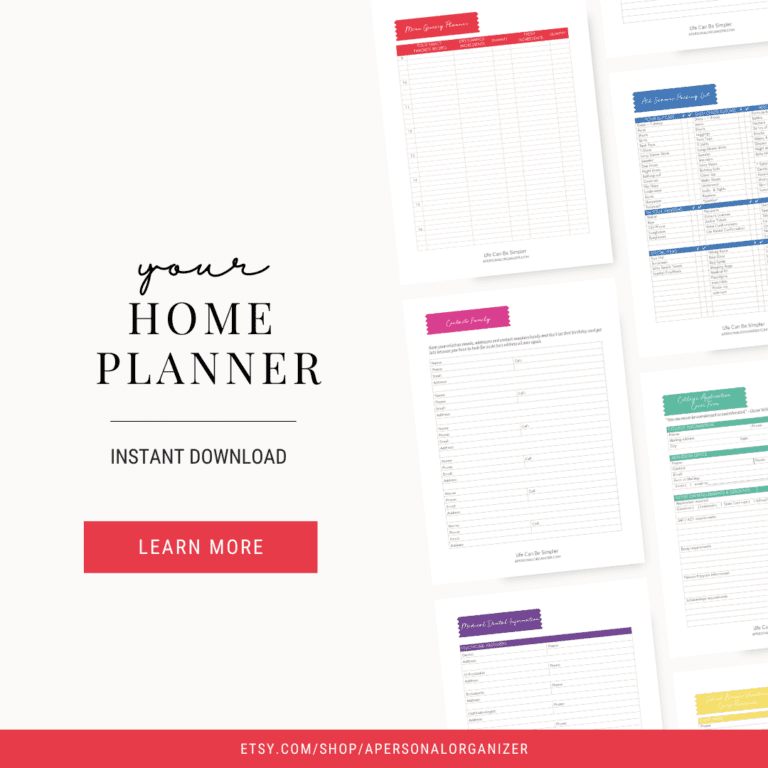 Home Planner Printables
