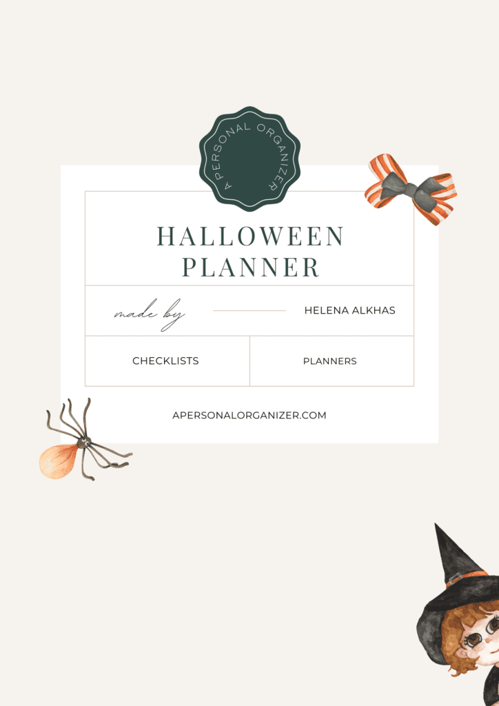 The Halloween Planner by A Personal Organizer
