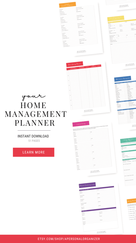 Effortlessly manage your home with a home management binder. Stay organized and stress-free with this essential organization tool.