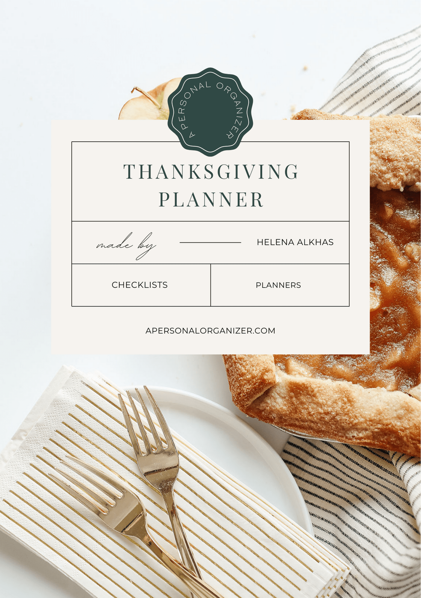 Printable Thanksgiving Planner