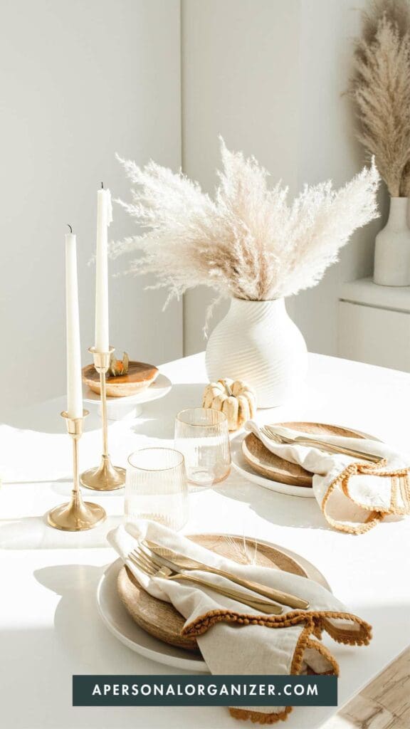 Thanksgiving table set | apersonalorganizer.com